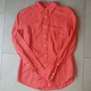 Bright Persimmon JCrew Perfect Shirt Size 0